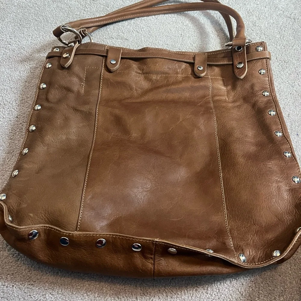 Maurizio Taiuti Brown leather with Studs Women's Bag - Picture 5 of 10
